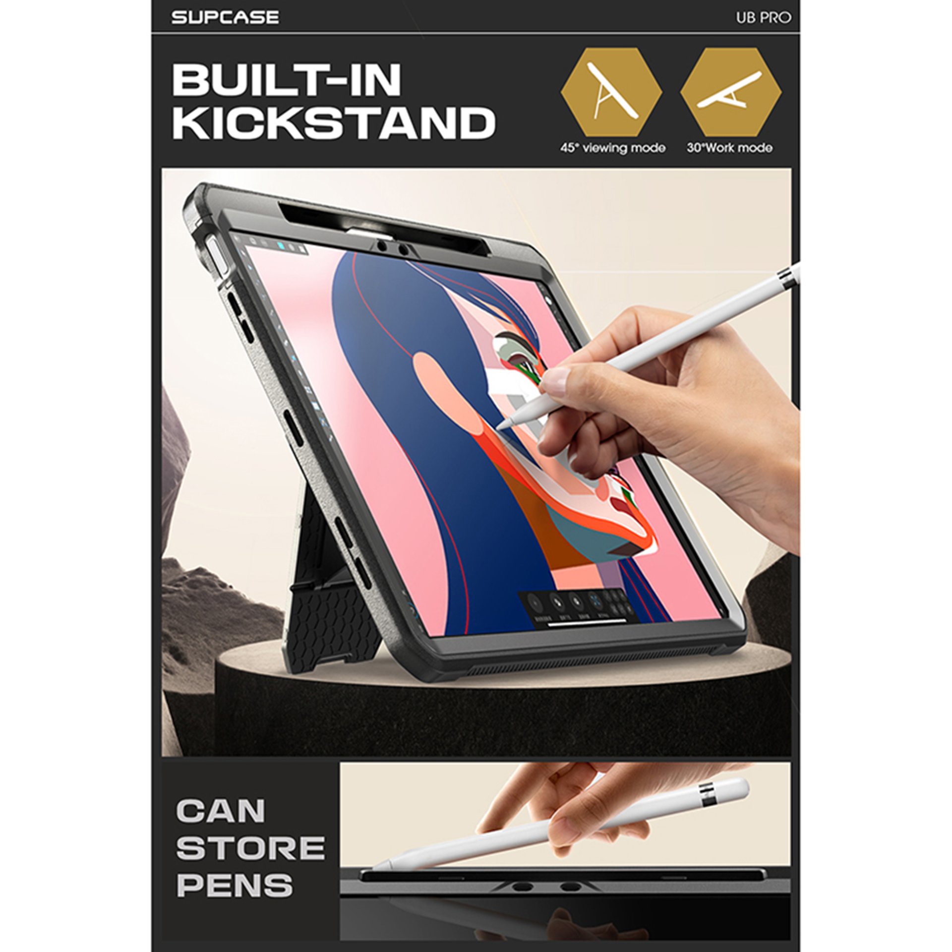 Supcase - Unicorn Beetle Pro - iPad Air 13 (2024) - Guldan