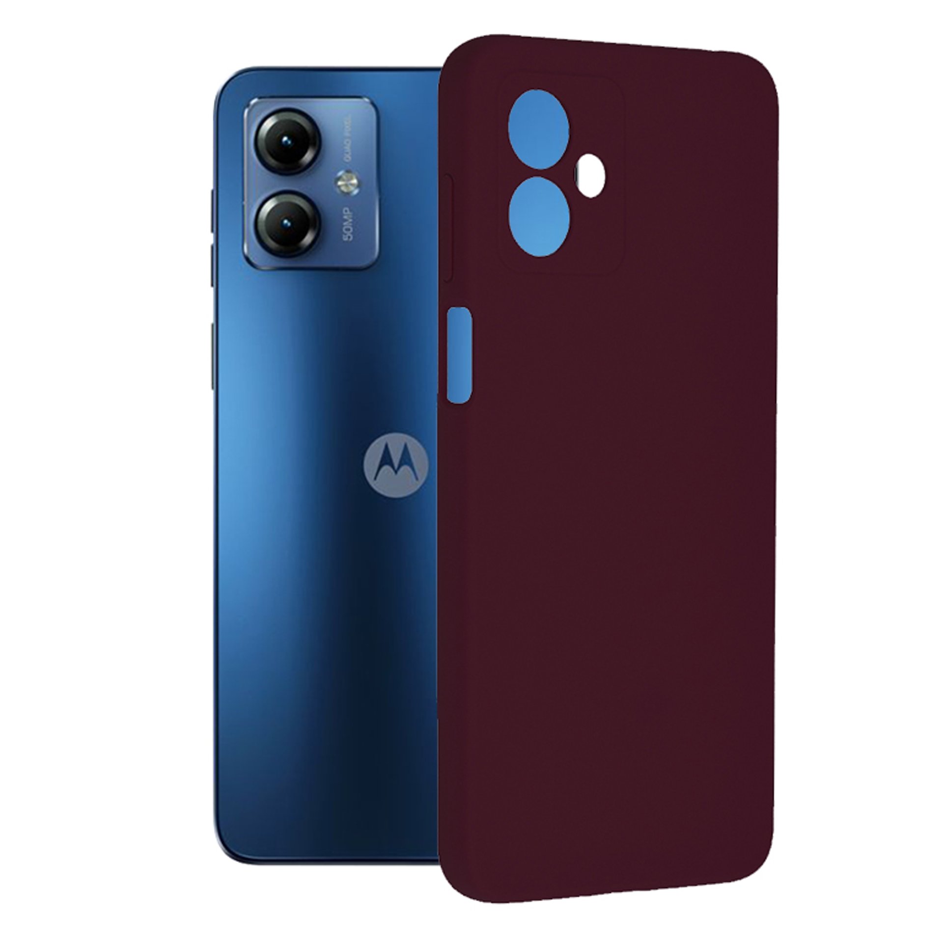 Кейс за Motorola Moto G14 - Techsuit Soft Edge Silicone - Plum Violet