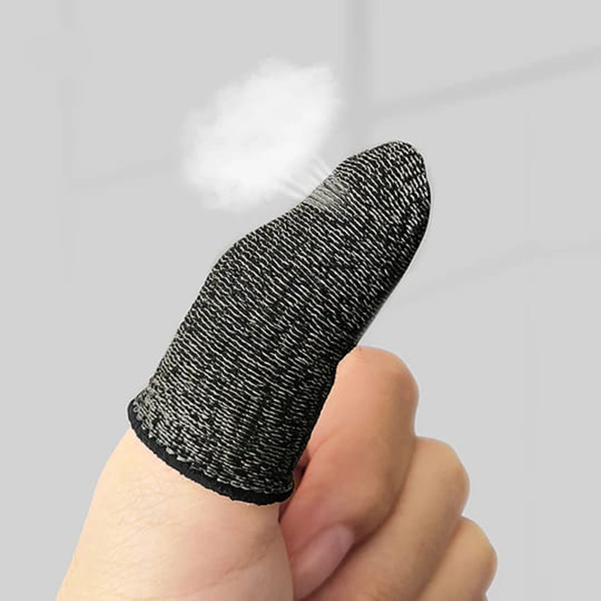 Hoco - Mobile Gaming Finger Sleeve Phantom (GM4) - за Peaceful Elite, King of Glory, Call of Duty - черен / сребрист