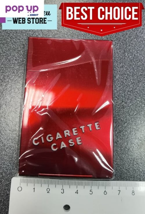 Нова Алуминиева малка кутия за слим цигари метална цигарена табакера с копче и пружина модна стилна