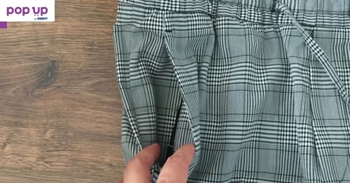 H&M Мъжки светло сив кариран панталон
