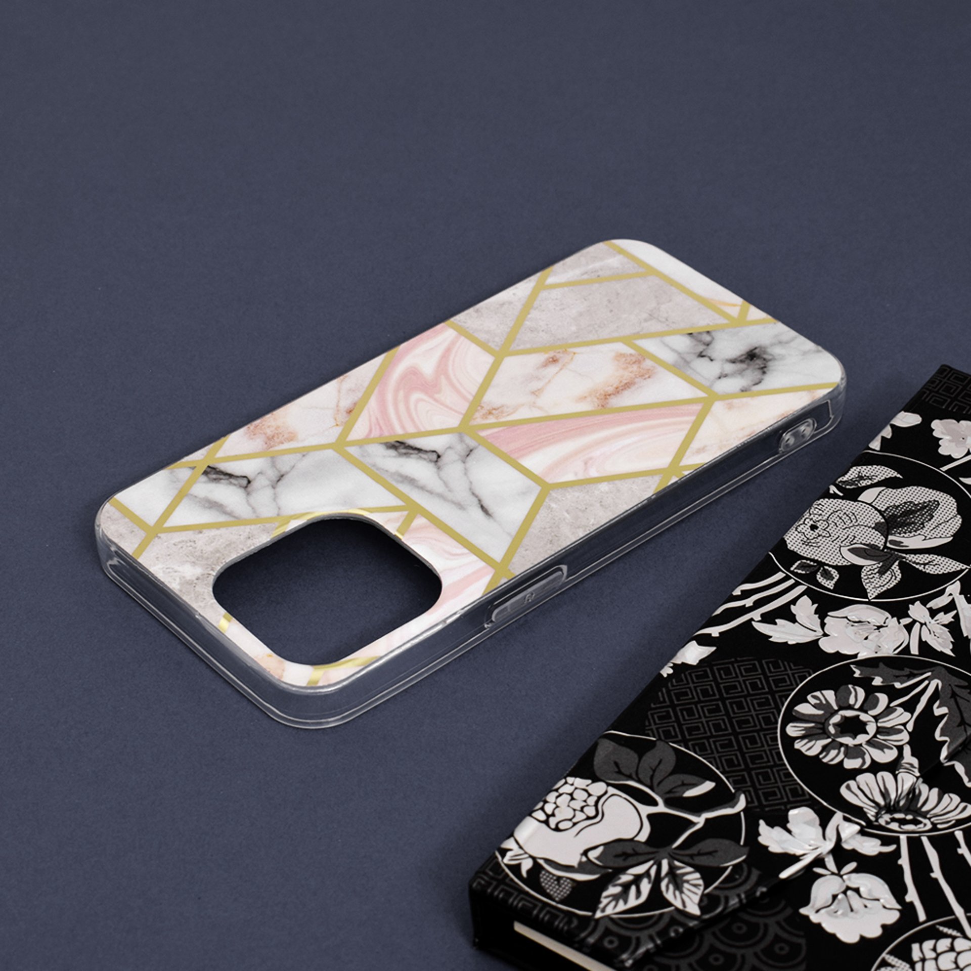 Techsuit - Marble Series - iPhone 13 Pro - Pink Hex