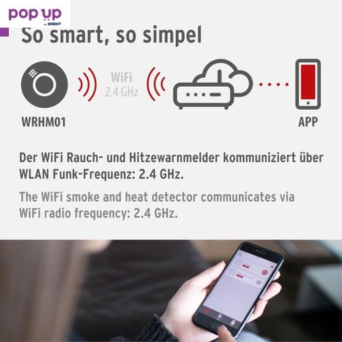 Brennenstuhl Connect WiFi Интелигентен детектор за дим и топлина