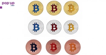 Биткойн / Bitcoin - Цветна буква