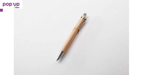 Химикалка с бамбуково покритие
