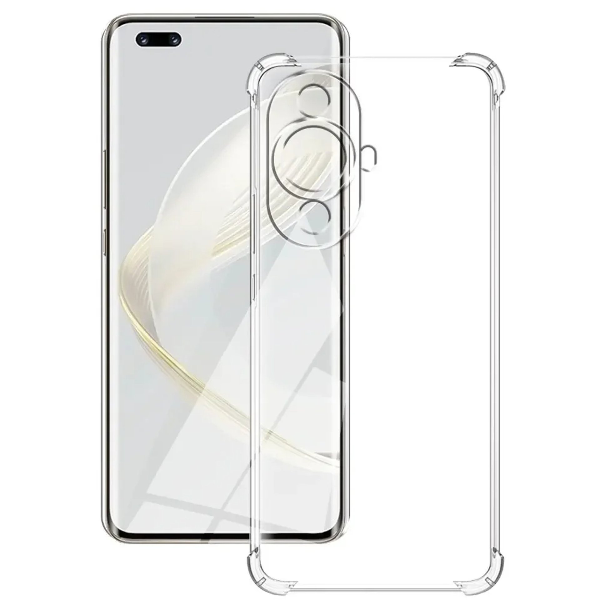 Кейс за Huawei Nova 11 - Techsuit Shockproof Clear Silicone - Clear