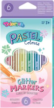 Флумастри брокат Pastel 6 цвята Colorino