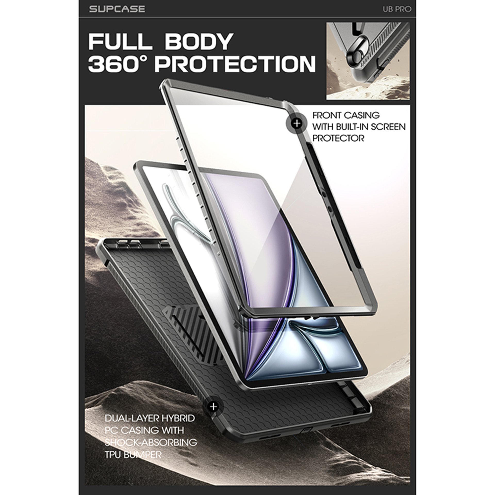 Supcase - Unicorn Beetle Pro - iPad Air 13 (2024) - черен