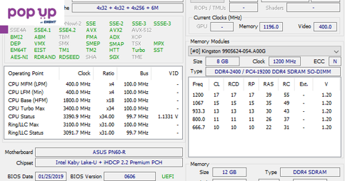 +Гаранция! НОВ! Wi-Fi! Компютър Mini PC Asus Intel i5-8250U / 12GB DDR4 / SSD