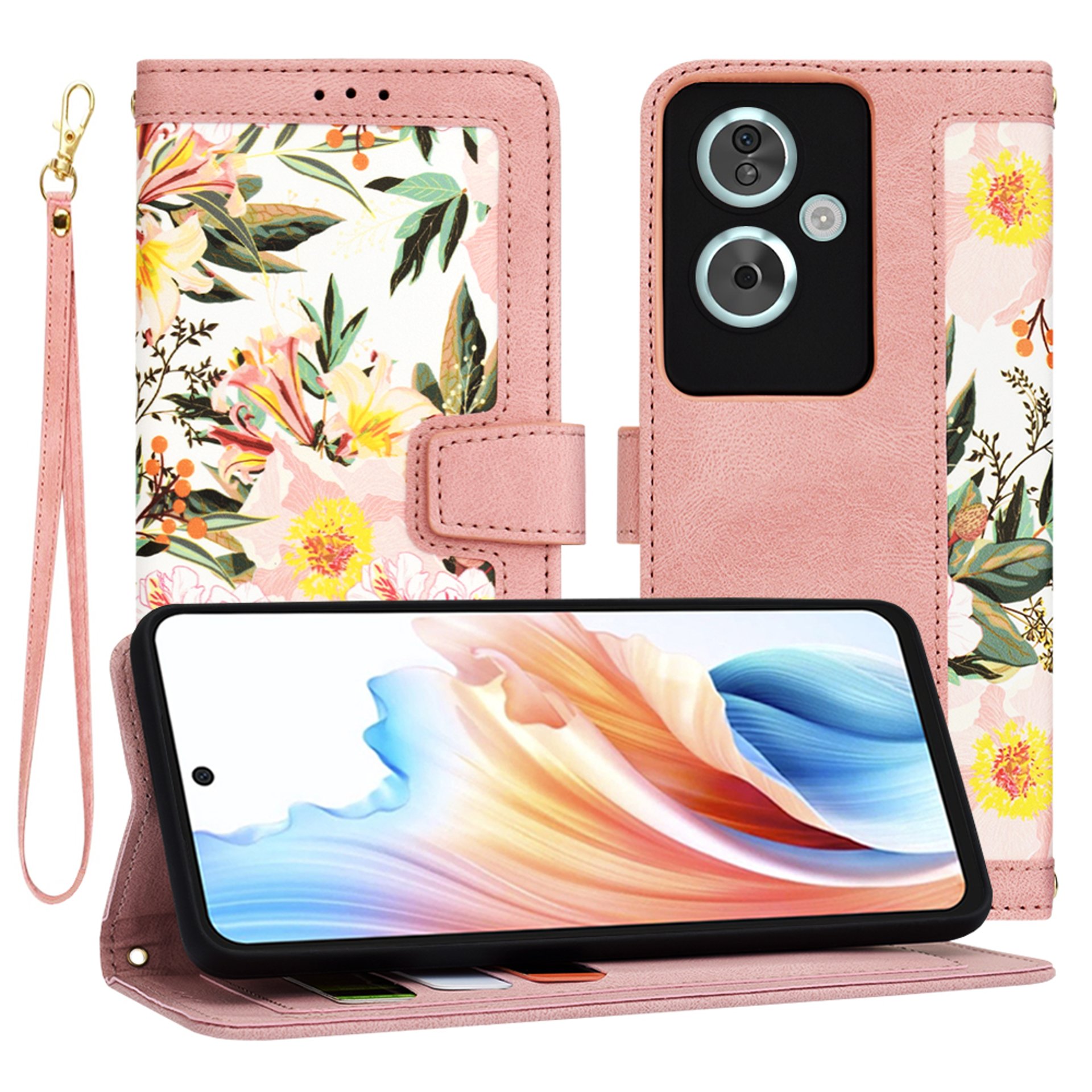 Калъф за Oppo A79 5G / OnePlus Nord N30 SE - Techsuit FlipCraft - Sweetheart Pink