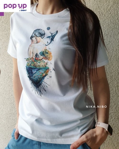 Тениска "Ecosystem" от Nika.Nibo