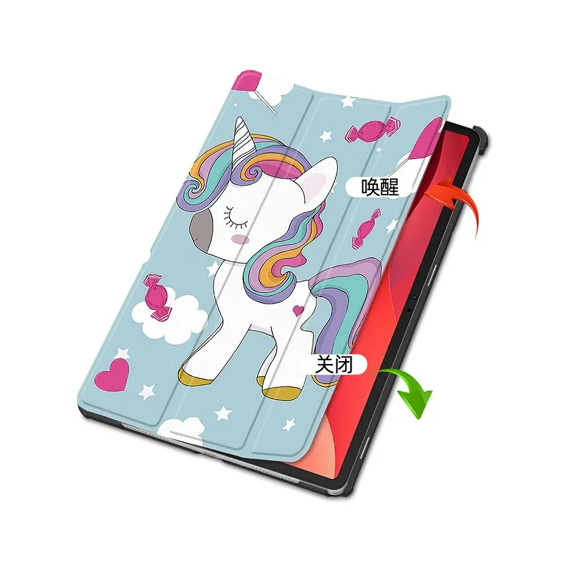 Калъф за Lenovo Tab M11 - Techsuit FoldPro - Unicorn