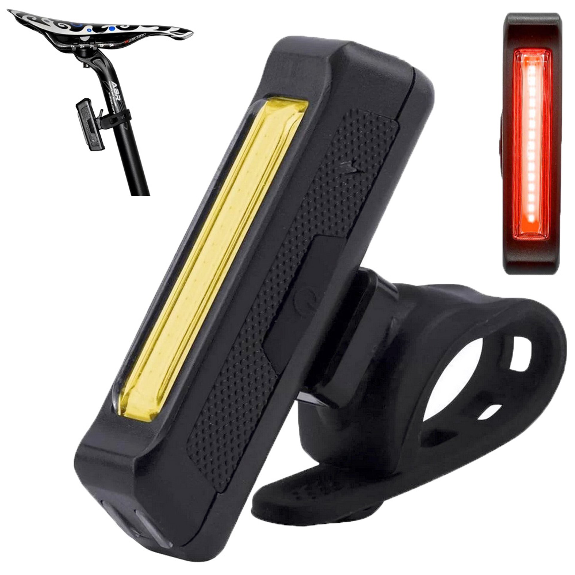 Задна лампа за велосипед USB LED cob lamp 100lm