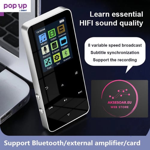 Портативен Bluetooth MP3 плеър с 32GB карта памет Player 1,8" LCD HD MP4