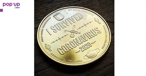 Fuck Covid-19 Coronavirus - Gold монета