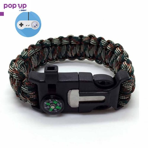 Гривна за оцеляване Paracord Bear Grylls Survival