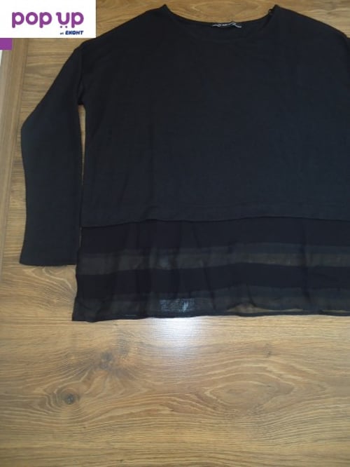 Zara Collection плетена блуза с прозрачни елементи