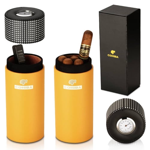 Кожена кутия за пури COHIBA хумидор