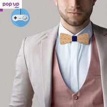 Стилни дървени папионки Wooden Bow Tie / детски папийонки!