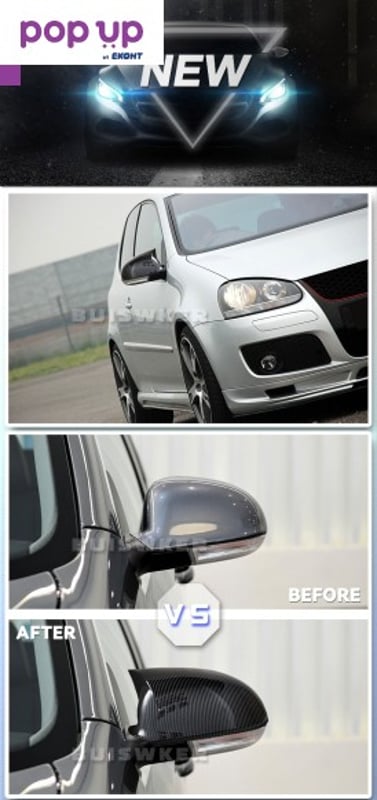 Капаци за Огледала за VW Golf, Passat Голф 5 Sharan Skoda Superb капаци огледала пасат