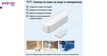 WiFi Сензор / Смарт детектор за наводнение / теч на вода