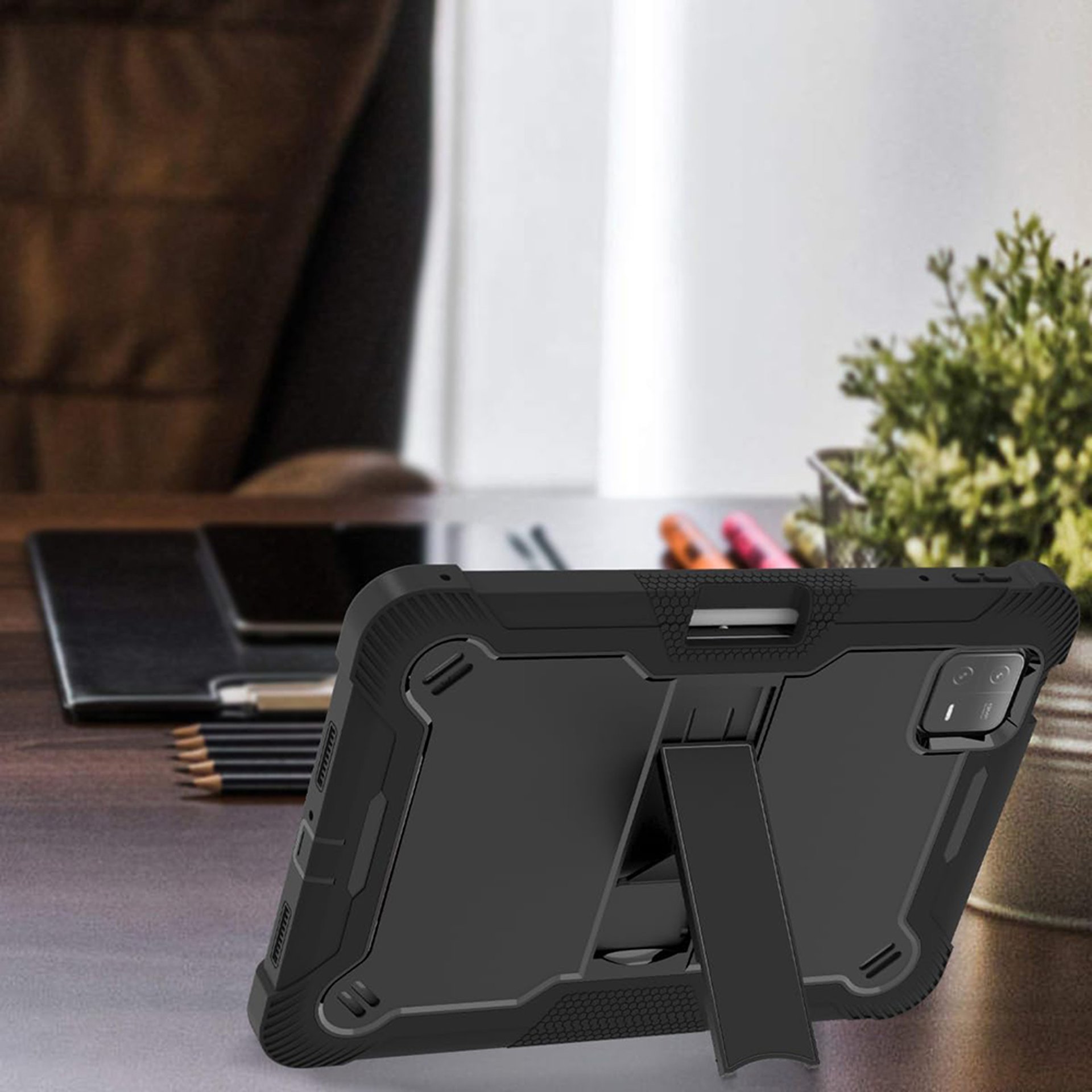 Кейс за Xiaomi Pad 6 + Протектор - Techsuit Rugged TabShell - розово злато