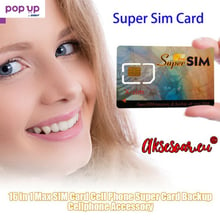 Нова празна сим карта за мобилен телефон Super sim 16 в 1 Max sim cart за GSM Редактор на номера