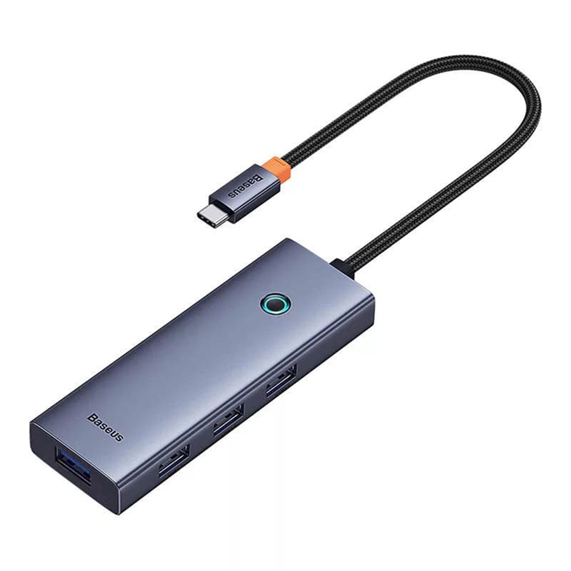 Baseus - Докинг станция UltraJoy (B00052807813-01) - Type-C към HDMI, 4xUSB, Type-C, 4K@60Hz - Space Gray