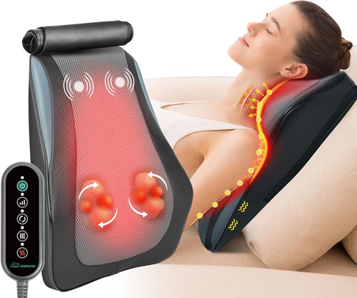 Шиатсу масажор със загряване от Snailax SL-128 Shiatsu