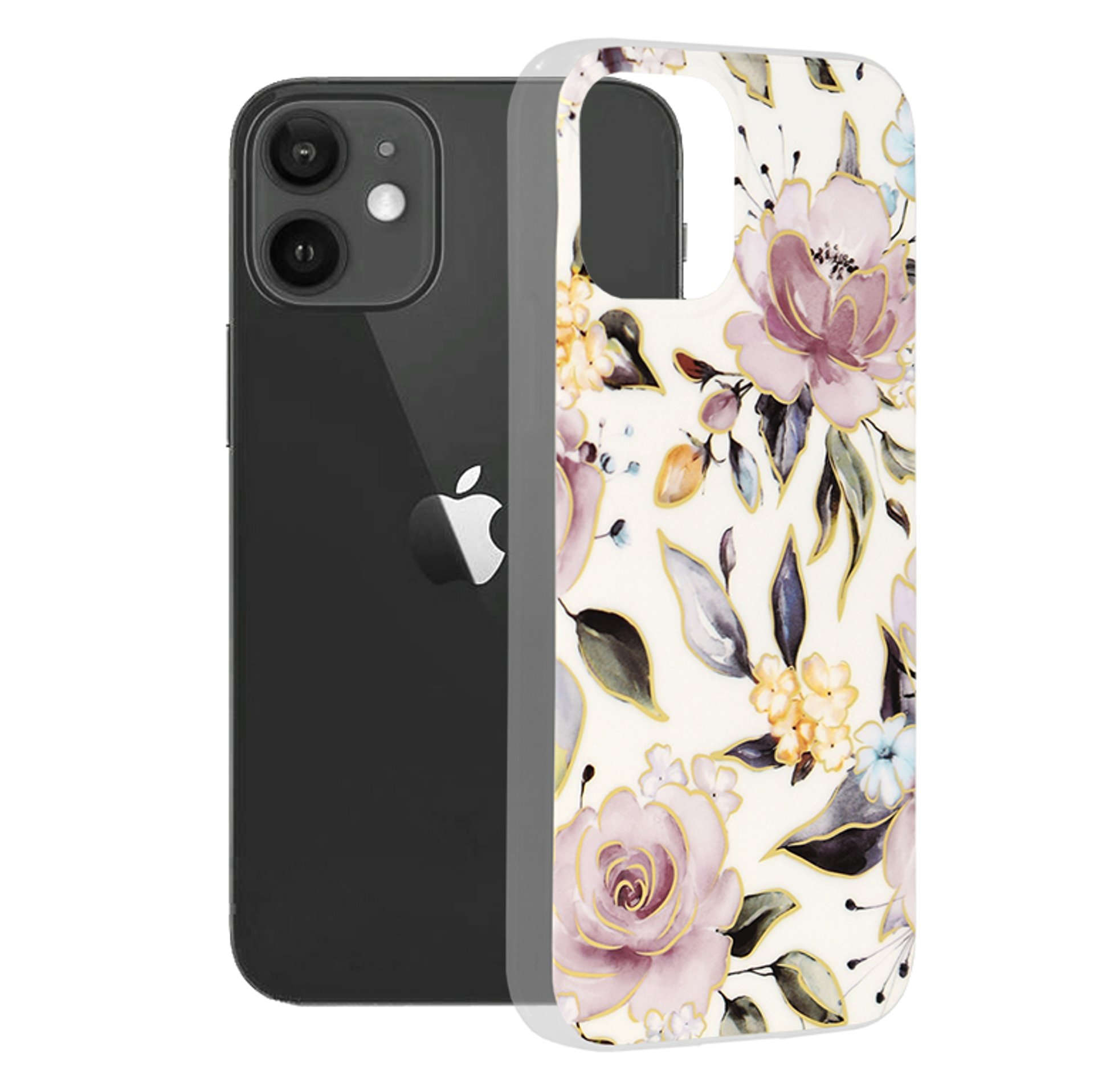 Techsuit - Marble Series - iPhone 12 / 12 Pro - Chloe White