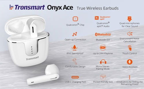 Висококачествени слушалки Tronsmart Onyx Ace PRO