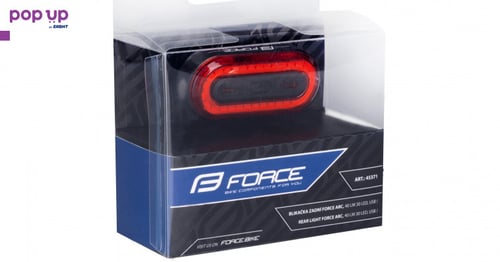 Задна COB LED светлина за велосипед FORCE ARC USB