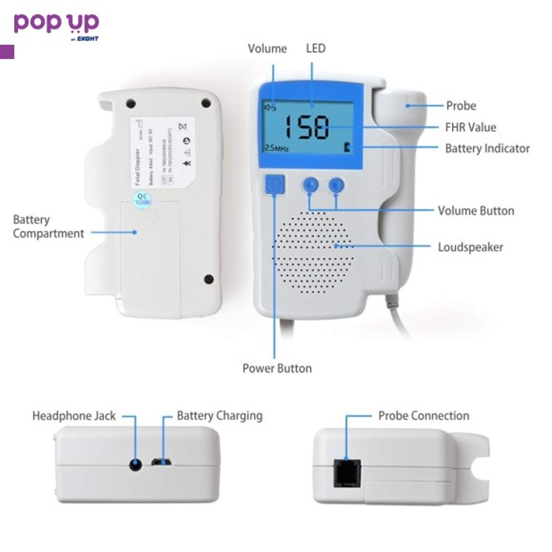 Фетален доплер Fetal Doppler Baby Zone