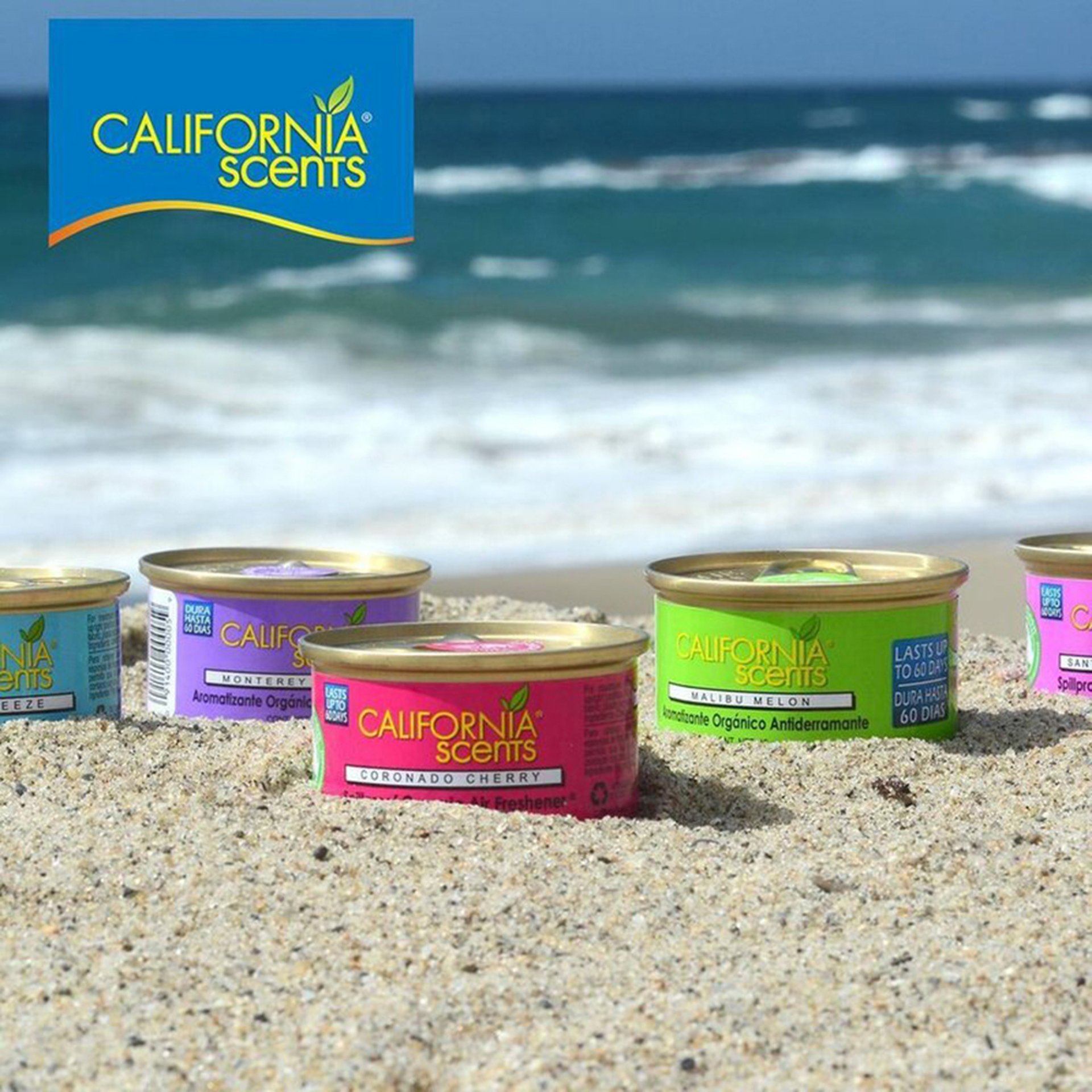 California Scents - Автомобилен освежител за въздух - Ароматен гел за автомобилен интериор - Свежо бельо