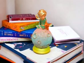 Ръчно рисувана, 3D принтирана - Уникална Нощна Лампа "Малкия Принц