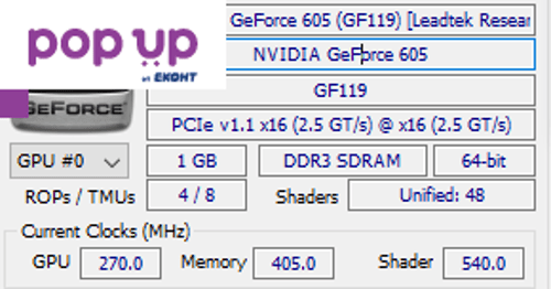+Гаранция Видеокарта GPU видео карта GeForce 605 1GB