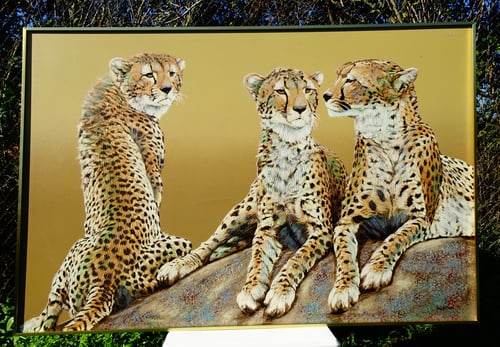 Cheetahs-Anderson,картина маслени бои 153 х 103 см.