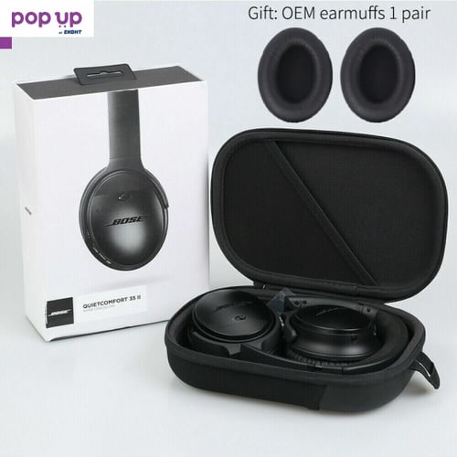 Аудио слушалки Bose QC35 II, Безжични, Over-Ear, Шумоизолиращи, Микрофон, Черни/Black