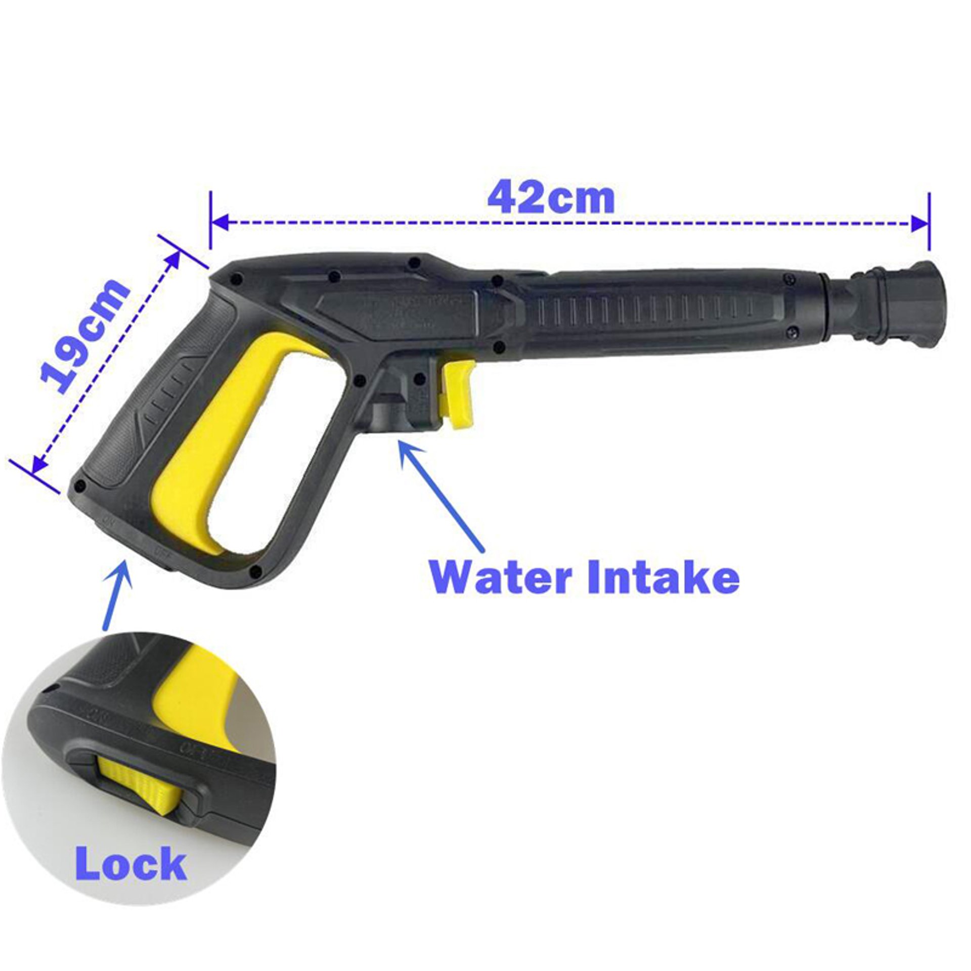 Пистолет за водоструйка с регулируема струя и турборазпръсквач за Karcher K Керхер К