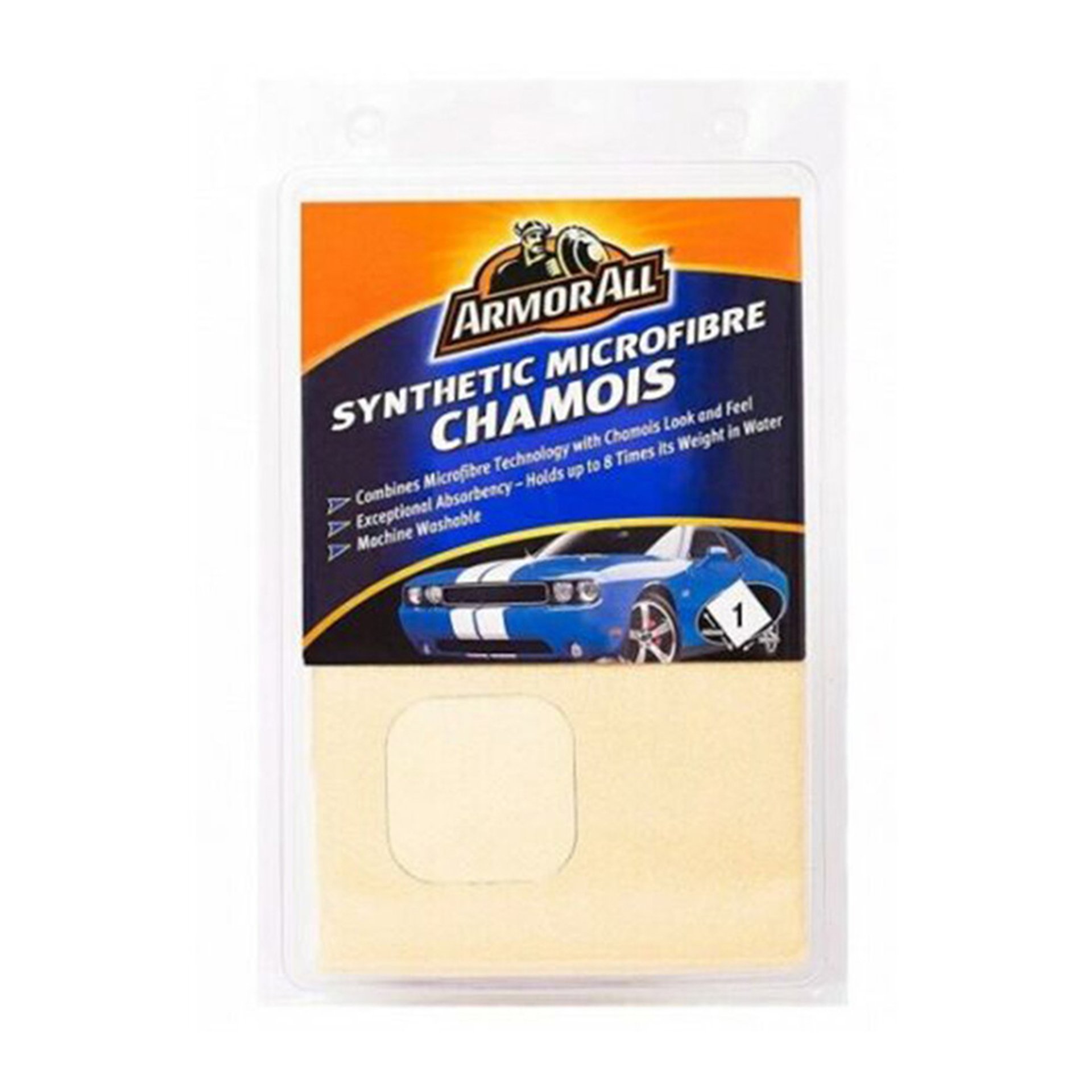 Armor All - Car Synthetic Chamois - от микрофибър, за автоматично детайлиране, голям, 48 x 58 см - бежов