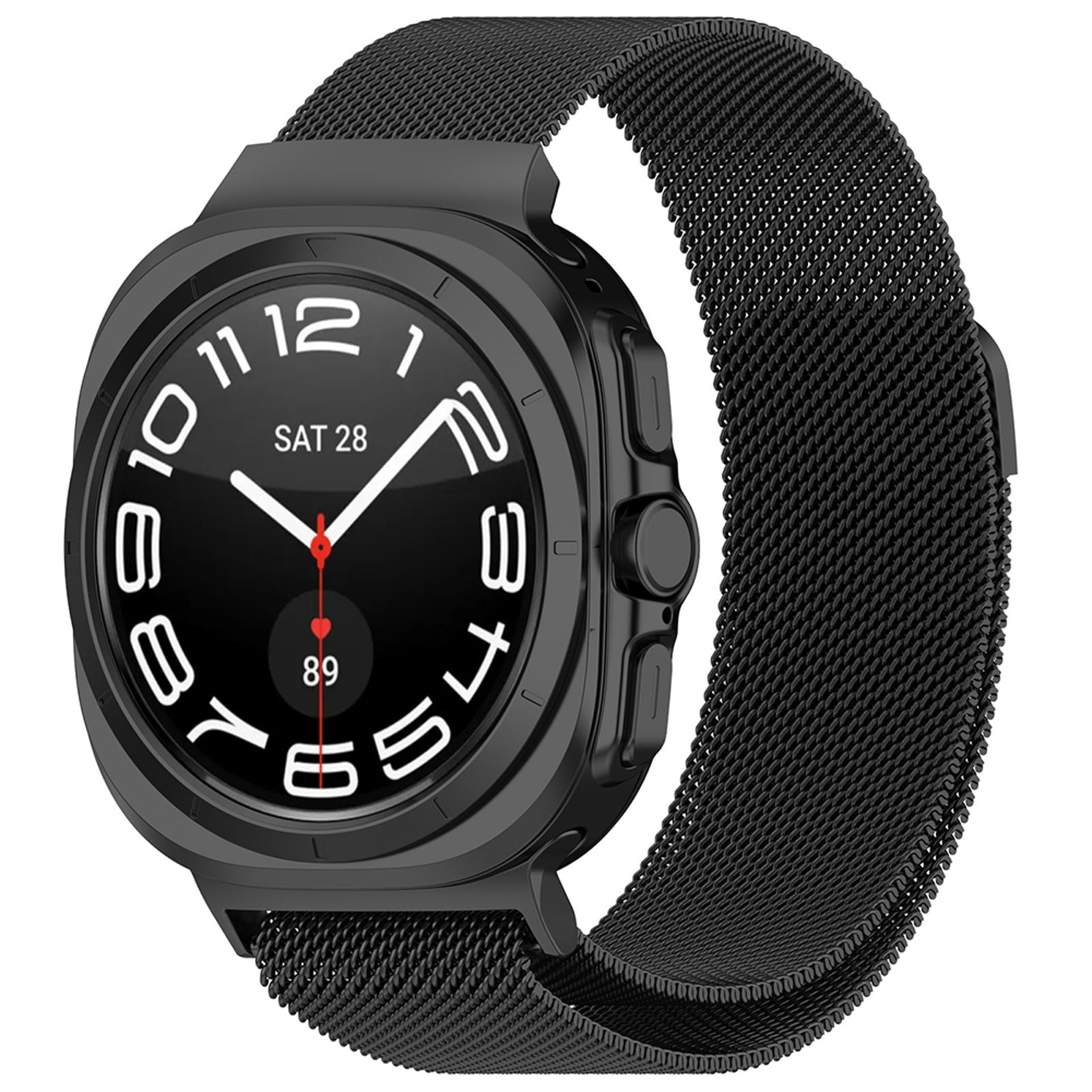 Techsuit - Каишка за часовник (W009) - Samsung Galaxy Watch UltraВ 47mm - Черен