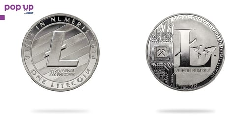 1 Лайткойн монета / 1 Litecoin ( LTC ) - Silver