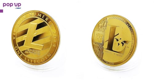 1 Лайткойн монета / 1 Litecoin ( LTC ) - Gold