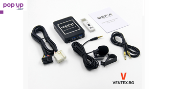 WEFA Bluetooth USB AUX интерфейс за Honda 2.4 Civic CR-V Accord блутут за хонда