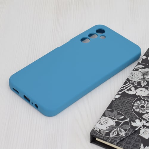 Techsuit - Soft Edge Silicone - Samsung Galaxy A14 4G / A14 5G - Denim Blue