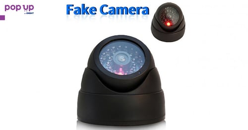 Черна фалшива камера за видеонаблюдение - Fake Camera black