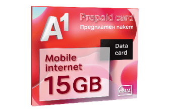 А1 Предплатен мобилен интернет 15GB data sim card