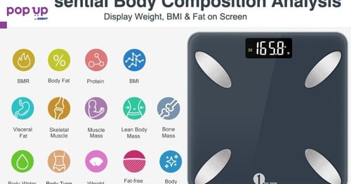 Смарт кантар- везна анализатор от 1 BY ONE Bluetooth Body Smart Scale