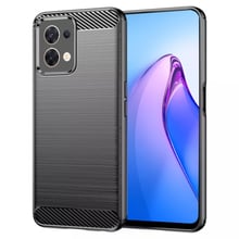 TechSuit - въглероден силикон - Oppo Reno8 5G - черен