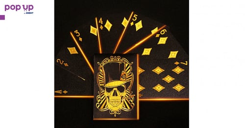 Карти за игра с черепи - Gold